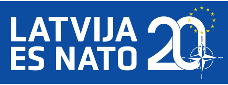 Latvija, NATO logo