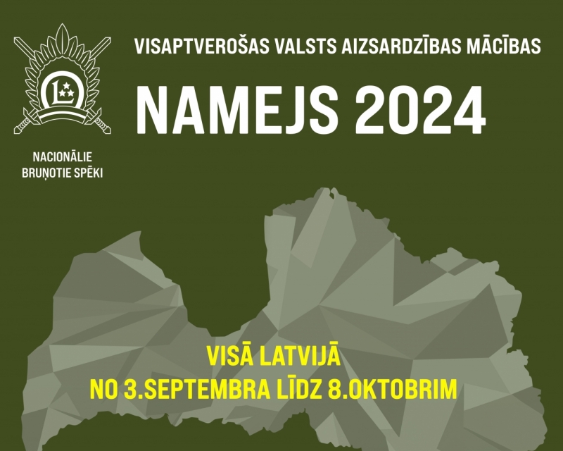 Latvijā norisinās visaptverošas valsts aizsardzības mācības “Namejs 2024”