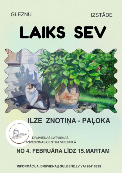 Afiša: Izstāde "Laiks sev"