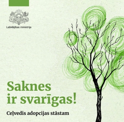 Izdod informatīvu ceļvedi adopcijas stāsta atklāšanai "Saknes ir svarīgas!"