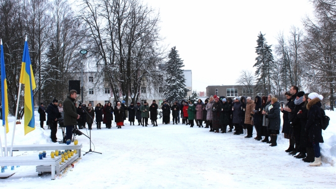 Attēls: Ieadzīvotāji pulcējas Ukrainas atbalstam, Gulbene