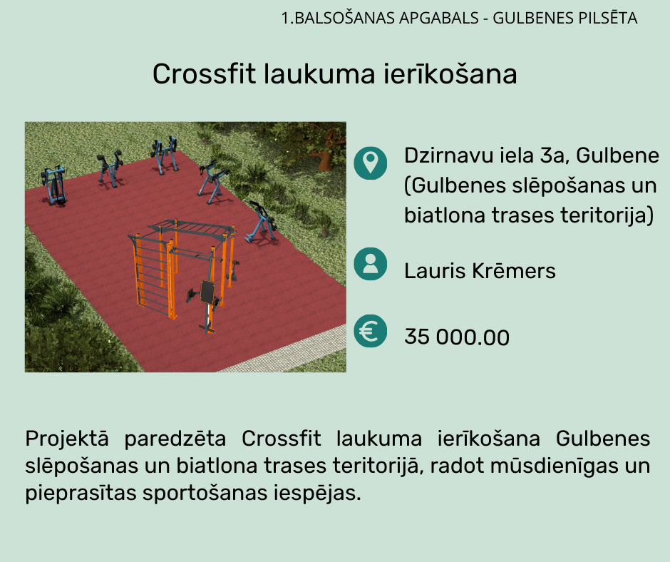 Attēls: Gulbenes novada Līdzdalības budžetēšanas projektu konkursā 2024