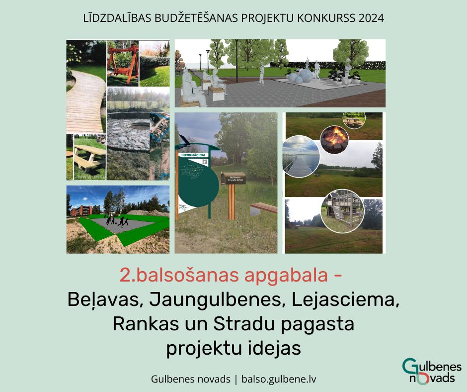 Attēls: Gulbenes novada Līdzdalības budžetēšanas projektu konkursā 2024