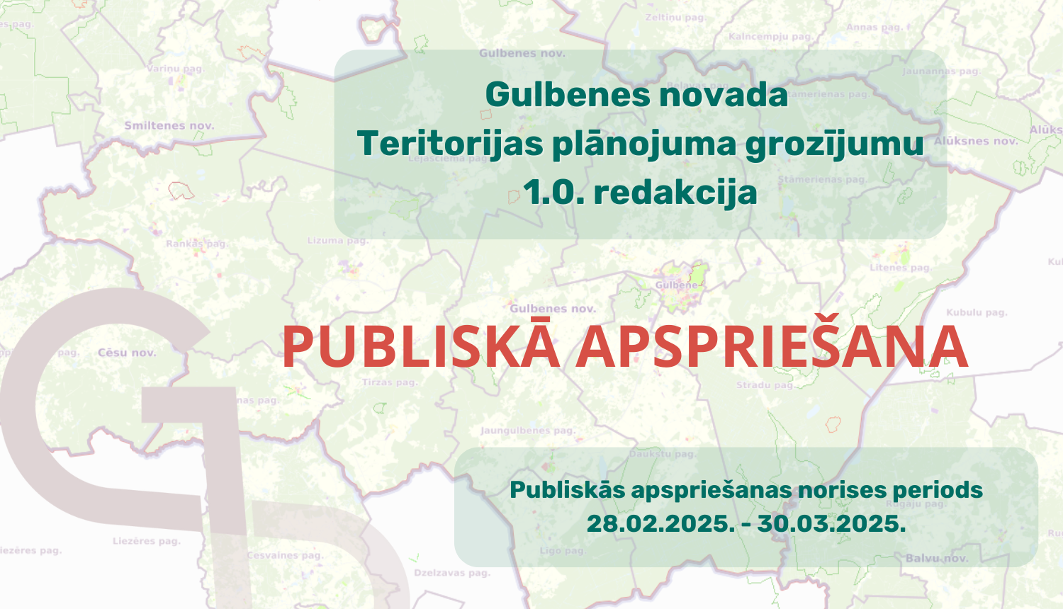 Attēls: Par Gulbenes novada Teritorijas plānojuma grozījumu 1.0 redakcijas nodošanu publiskajai apspriešanai