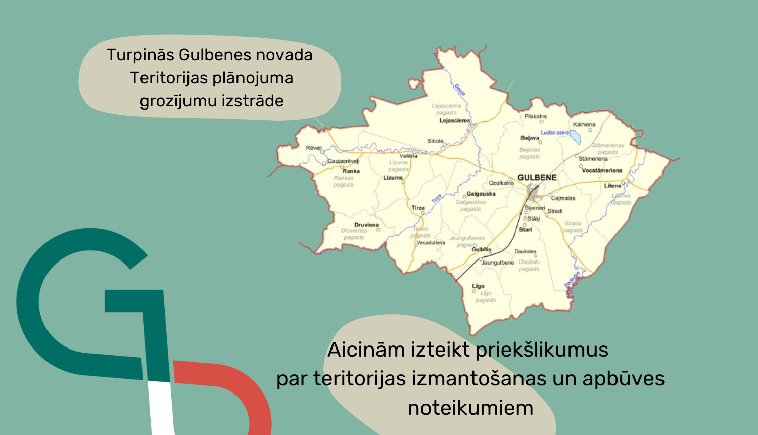 Vizuālis: par Gulbenes novada Teritorijas plānojuma grozījumu izteikšanu
